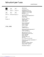 HOTPOINT-ARISTON LFSA+ M284 Operating Instructions Manual