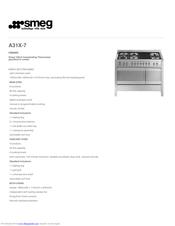 Smeg OPERA A31X Function Manual