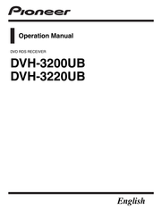 Pioneer DVH-3220UB Operation Manual