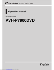 Pioneer AVH-P7900DVD Operation Manual