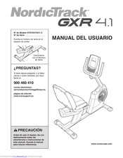 NordicTrack Gxr4.1 Bike Manual Del Usuario