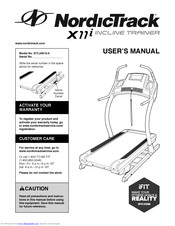 Nordictrack Incline Trainer X11i Interact Treadmill Manuals