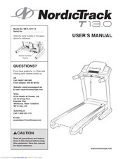 NordicTrack T 13.0 Treadmill User Manual