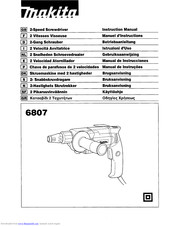 Makita 6807 Instruction Manual