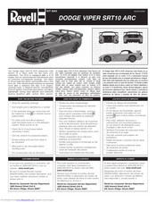 REVELL Dodge Viper SRT10 ACR Assembly Manual