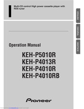 Pioneer KEH-P4010RB Operation Manual