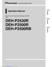 Pioneer DEH-P2530R Operation Manual