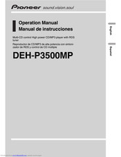 Pioneer DEH-P3500MP Operation Manual
