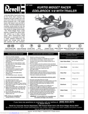 REVELL Kurtis Midget Racer Edelbrock V-8 with trailer Assembly Manual