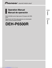 Pioneer DEH-P6500R Operation Manual