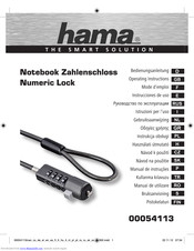 Hama Numeric Lock Operating Instructions Manual
