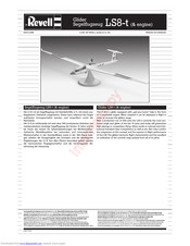 REVELL Glider Segelflugzeug LS8-t (& engine) Assembly Manual