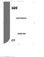 SEG DVRC 600 User Manual
