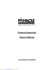 Pinnacle PR MAN QB REV0113 Owner's Manual