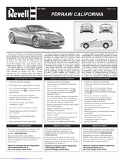 REVELL Ferrari California Assembly Instructions Manual