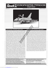 REVELL Eurofighter Typhoon Single Seater Assembly Manual