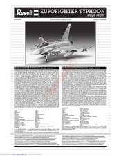 REVELL Eurofighter Typhoon (Single Seater) Assembly Instructions Manual