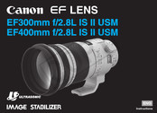 Canon EF 400mm f/2.8L IS II USM Instructions Manual