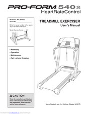 Proform 585 treadmill manual hot sale