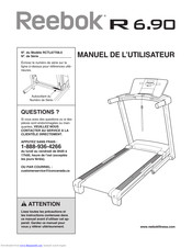 Reebok R 6.90 Treadmill Manuel De L'utilisateur