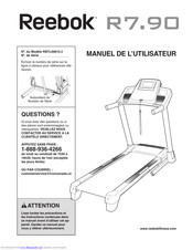 Reebok R7.90 Treadmill Manuel De L'utilisateur