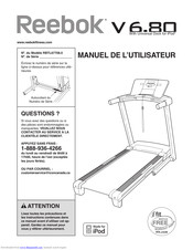 Reebok V 6.80 Treadmill Manuel De L'utilisateur