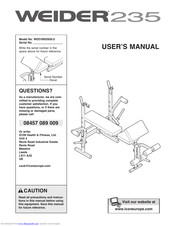 Weider 325 Bench User Manual