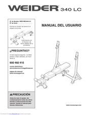 Weider 340 Lc Bench Manual Del Usuario