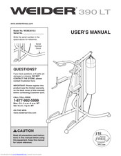 Weider 390 Lt Bench Manual