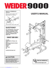 Weider 9000 Bench User Manual