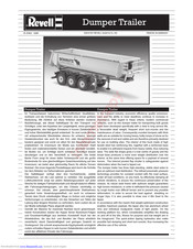 REVELL Dumper Trailer Assembly Instructions Manual