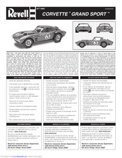 REVELL Corvette Grand Sport Assembly Instructions Manual