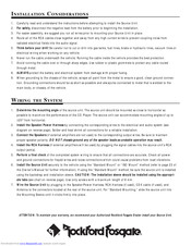 Rockford Fosgate RFX-8102 Installation Instructions