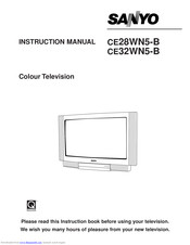 Sanyo CE32WN5-B Instruction Manual