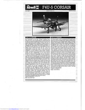 REVELL F4U-5 Corsair Assembly Manual