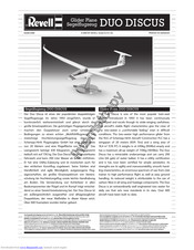 REVELL Glider Plane Segelflugzeug DUO DISCUS Assembly Manual