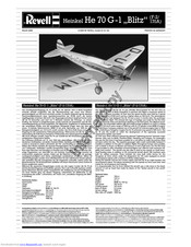 REVELL Heinkel He 70 G-1 Blitz Assembly Manual