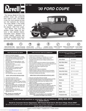 REVELL '30 Ford Coupe Assembly Manual