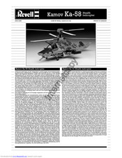 REVELL Kamov Ka-58 Stealth Helicopter Assembly Manual