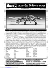 REVELL Junkers Ju 88A-4 Bomber Assembly Manual