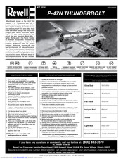 REVELL P-47N Thunderbolt Assembly Manual