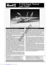 REVELL F-14D Super Tomcat Last Flight Assembly Manual