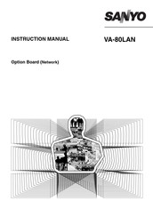 Sanyo VA-80LAN Instruction Manual