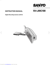 Sanyo VA-LANC100 Instruction Manual