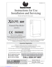 Saunier Duval Xeon 80ff Instructions For Use Installation And Servicing