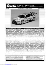 Revell Audi A4 DTM 2011 Mike Rockenfeller Assembly Manual