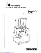 Singer 14 U344B Operator's Manual