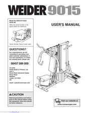 Weider 9015 User Manual