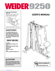 Weider 9250 User Manual