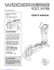 Weider Black 100 Xpb Elliptical Manual